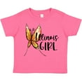 thumbnail image 3 of Inktastic Illinois Girl- Butterfly Girls Toddler T-Shirt, 3 of 5