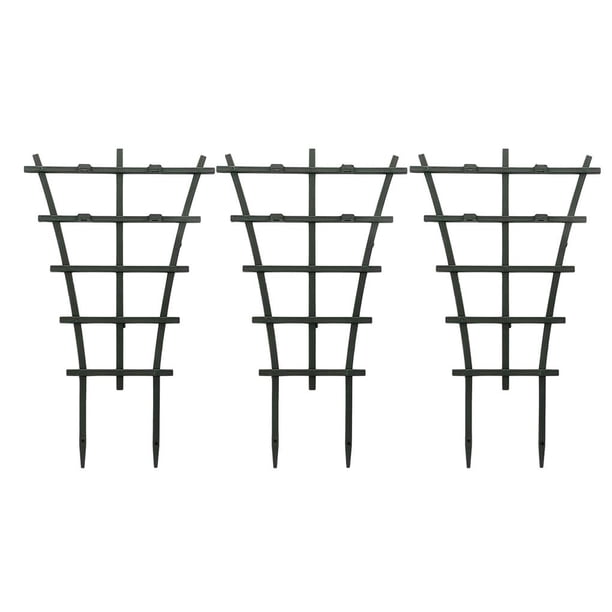 Estacas Para Plantas Trepadoras Plantas De Jardín Marco De Enrejado Trepador De Plástico Diy Jardín Planta En Maceta Soporte Superpuesto Para Plantas Trepadoras En Maceta Vides Verduras 3 Uds Kearding HA023342-00
