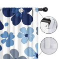 thumbnail image 4 of Blackout Kids Curtains,Blue Pioneer Flower Childrens Insulated Curtains Set Of 2,Bedroom Essentials,Toddler Room Decor 42x84in(106x213cm), 4 of 4