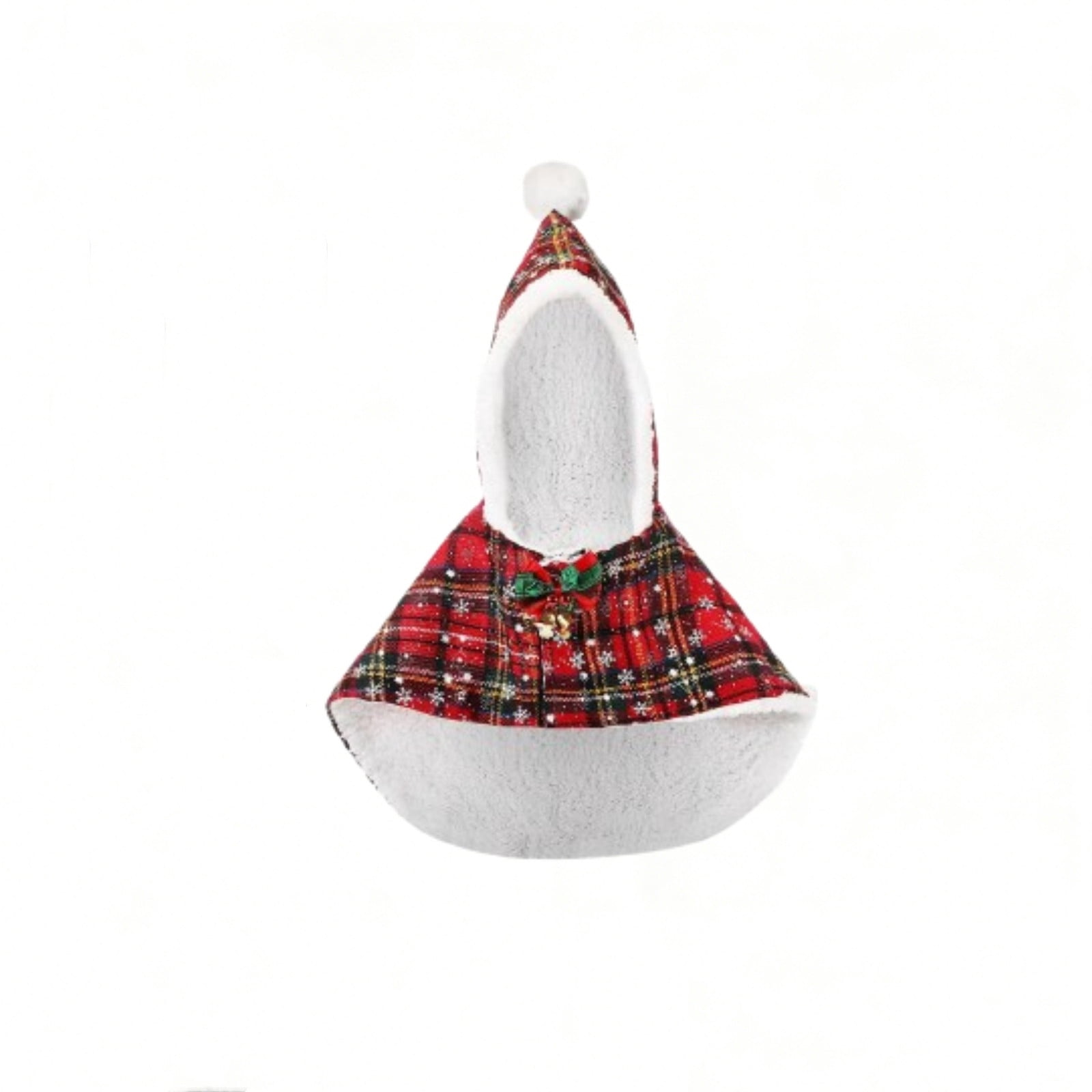 Cififendec Christmas Porch Goose Outfit, Seasonal Printed Costume for 23" Front Yard Goose Figurine Styling & Holiday Patio Festive Decoration Layout