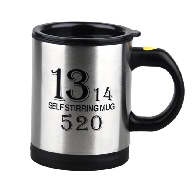 taza auto-agitable Taza de agitadora de material acero inoxidable taza de de automática con tapa para , , 400 ml/13,5 oz Magideal taza auto-agitable