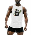 thumbnail image 3 of Chaleco deportivo de secado rápido para entrenamiento al aire libre, moda, ropa cómoda, para las cuatro estaciones, estampado informal, para correr, con cuello redondo, para hombre, 3 of 5
