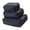 Black, variant on lanema Set Of 3 Space Saving Garment Carriers Multi Functional Clothing Storage Pouches