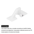thumbnail image 4 of RC Hinges 1 Inch x 0.4 Inch Hatch Hinge for RC Model Airplane Parts 16 Pcs, 4 of 4