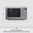 thumbnail image 2 of Breville Countertop Compact Wave Soft-Close Microwave Oven, Silver, BMO650SIL, 2 of 6
