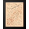 thumbnail image 2 of USGS 19x24 Black Modern Framed Museum Art Print Titled - Ausable New York Quad - USGS 1903, 2 of 5