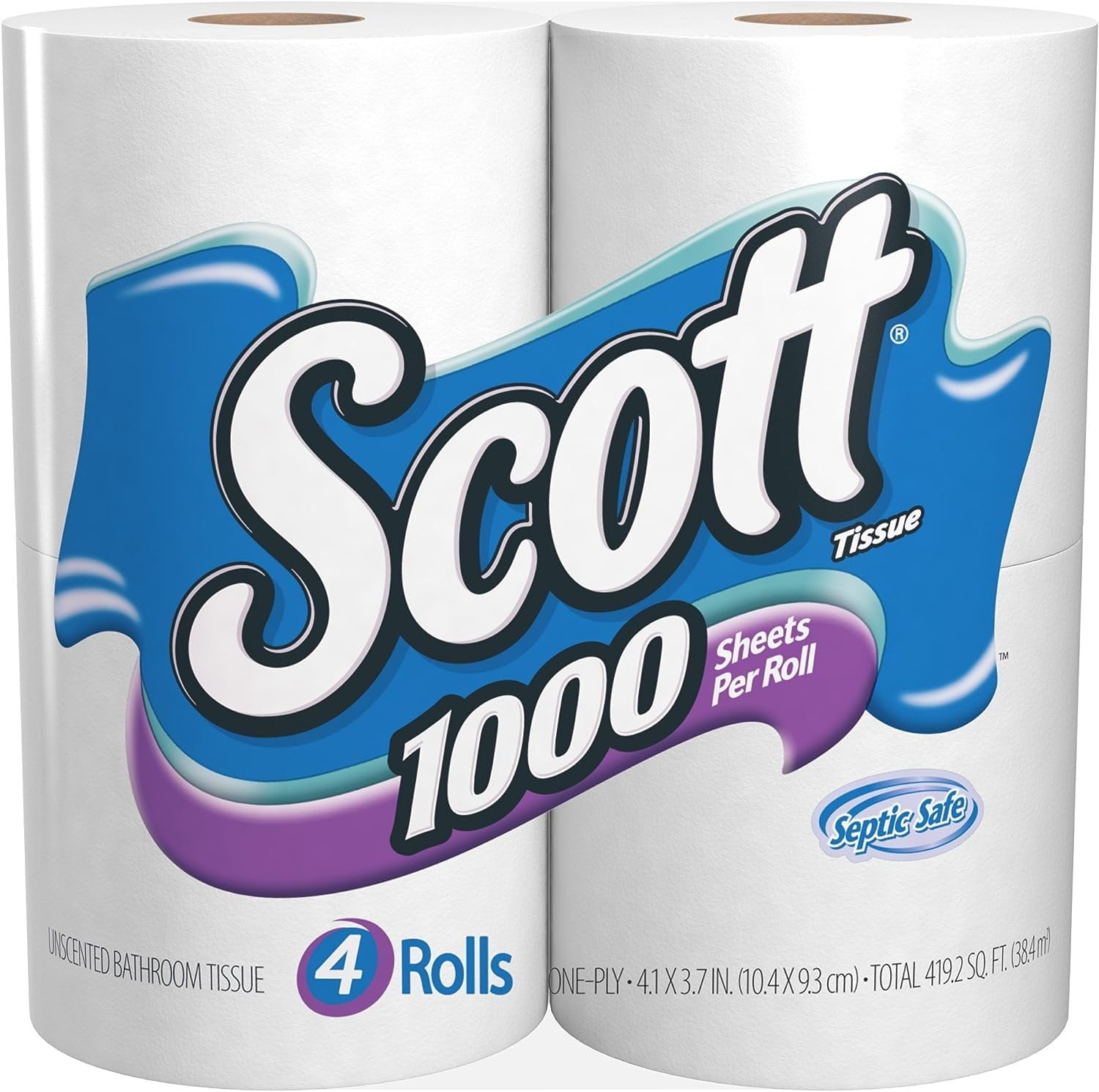 Scott 1000 Bath Tissue, 1000 Sheet Rolls 16 Rolls