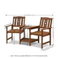 thumbnail image 4 of Furinno FG17488 Tioman Jack & Chaise en Bois Dur d'Extérieur, 4 of 5