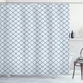 thumbnail image 1 of Ambesonne Trellis Shower Curtain, Lattice Like Nostalgic, 69"Wx75"L, Pale Blue White, 1 of 3