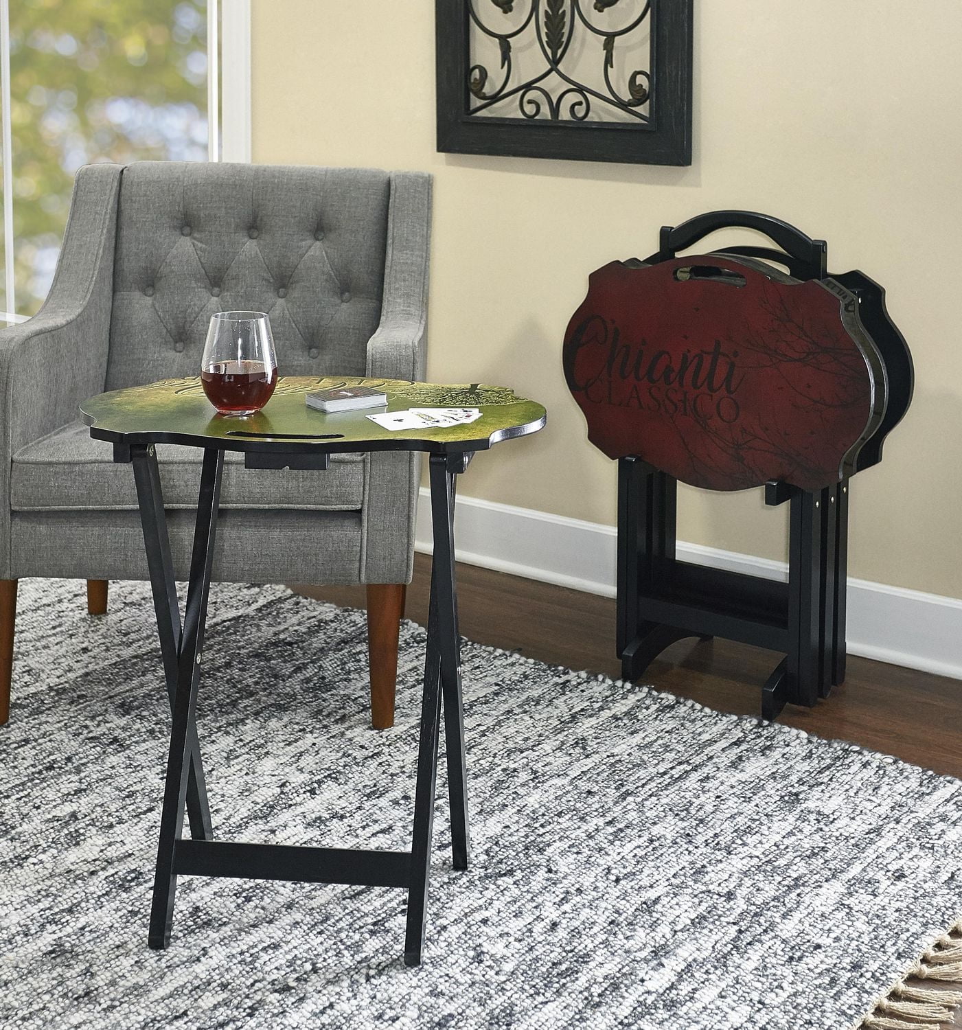 Tapis Berbère Verginia naturel & noir de 7 pi 10 po x 10 pi 4 po