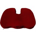 thumbnail image 2 of Bookishbunny Temperature Proof Memory Foam Coccyx Seat Cushion Support Pillow Sciatica & Pain Relief Car Office Chair, 2 of 7
