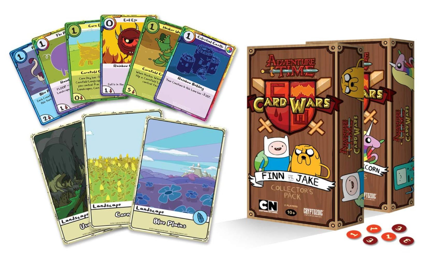 Adventure Time Card Wars Finn Vs Jake Play The Actual Card Wars Game By Cryptozoic