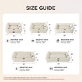 thumbnail image 3 of U By Bedsure Orthopedic Dog Bed for Small Dogs & Cats - Washable Furry Pet Beds, Rectangle Corduroy Fleece Puppy Bed with Removable Zipper Cover, 20 in, Cream, 3 of 10
