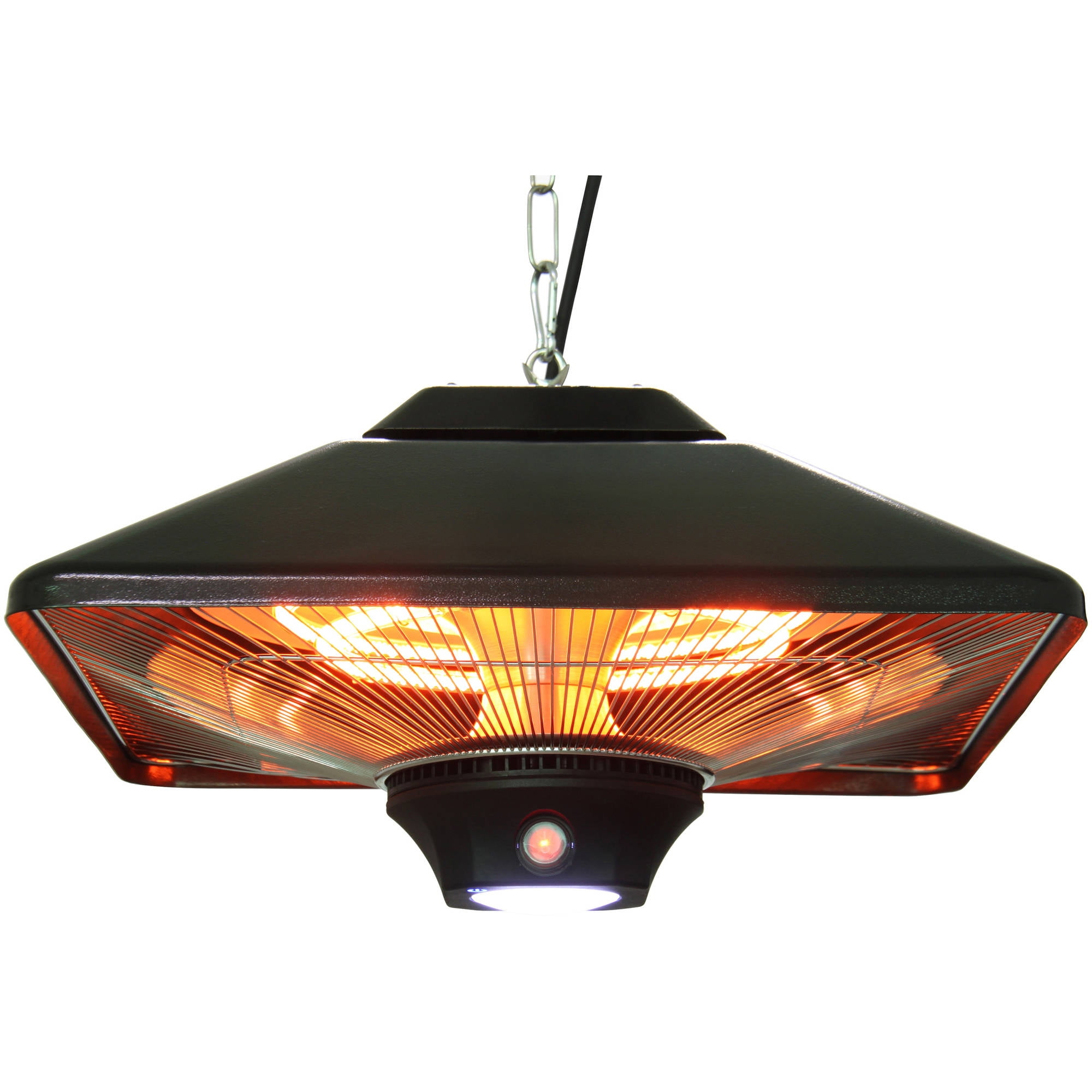 EnerG+ HEA-21288LED-B Hanging Infrared Electric Heater, 1500W, Black ...