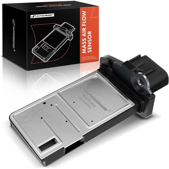 A-Premium Mass Air Flow Sensor Compatible with Ford, Lincoln & Mazda Vehicles - E150, E250, F150, Edge, Escape, Econoline, Explorer, Focus, Fusion, Mustang, Taurus & More - Replace# 3L3A-12B579-BA