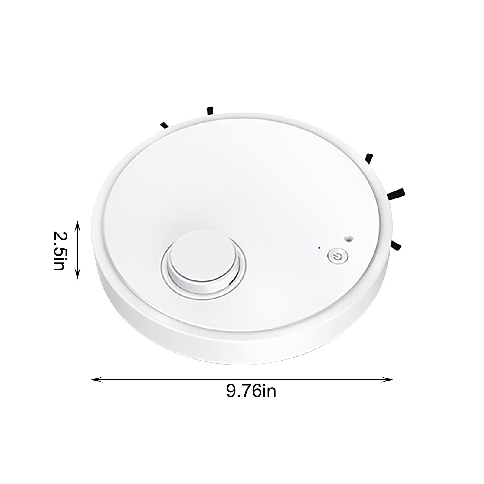 Nkmbld Robot Vacuum with Low Noise Operation Automatic Floor Cleaner for Hardwood, Tile, and Carpet, White