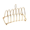 thumbnail image 2 of Soporte para , estante para alimentos, mesa servicio, decoración para el hogar, utensilios cocina para hornear, soporte para 6 rebanadas Oro, 2 of 8