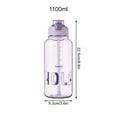 thumbnail image 7 of 1100nl Bottles with Time Markers and Handle for All Day Hydration,BPA Free Leakproof Plastic Water Bottles with Straw,Large Water Jug,Large Water Bottle for Gym Fitness Sports Outdoor Workout, 7 of 7