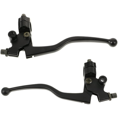 Amosfun Clutch Brake Lever Handles Aluminium Alloy Black Motorcycle Riders Riding Experience 1 Set