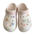 thumbnail image 5 of Sandalias de suela gruesa con agujeros para mujer, bonitas sandalias de playa con lazo de moda de verano, zapatos de playa con agujeros y tacones altos para mujer, 5 of 5