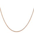 thumbnail image 3 of Leslie's 14K Rose Gold 1.5mm Diamond-Cut Rope Chain (Weight: 4.35 Grams, Length: 20 Inches), 3 of 5