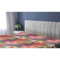 thumbnail image 5 of Ambesonne Nature Fitted Sheet, Blooming Poppy Print Garden, Queen Size, Dark Coral and Multicolor, 5 of 5