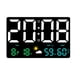 thumbnail image 1 of Reloj de Pared LED Inteligente con Pantalla Grande, Silenciador, Temperatura y Humedad, Reloj Meteorológico, Alarma Digital Multifuncional., 1 of 7