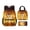 3 Style, variant on New cute cartoon two-dimensional Korean Dark Hunter Team cool print student campus backpack, lunch bag, and pencil case three-piece set