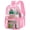 Pink, variant on Clear Backpack Heavy Duty Large Capacity PVC Transparent Waterproof Bag for School Stadium College