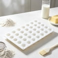 thumbnail image 5 of TINGXIN Flat Round Silicone Multi-Cavity Baking Mold - DIY Dessert Making Tool for Filling Creation, Flexible, Easy Demolding, White, 5 of 6