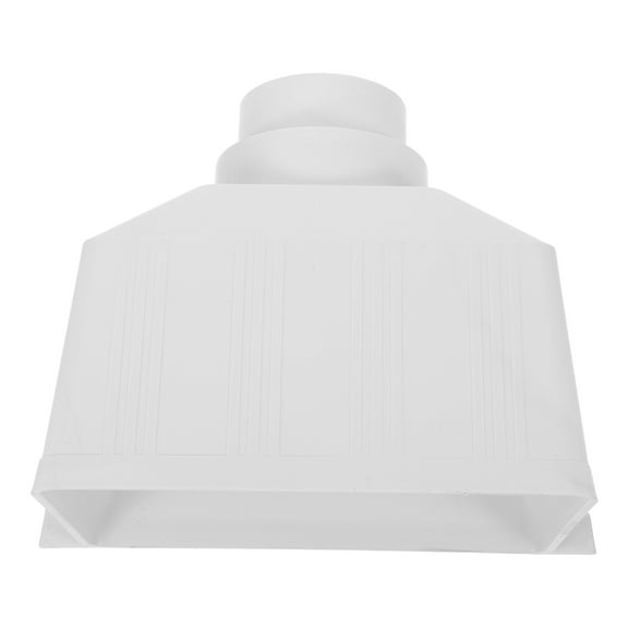 OUNONA White PVC Gutter Downspout Diverter 1 Piece Rainwater Redirecting System for