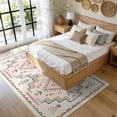 thumbnail image 2 of Lahome Moroccan Washable 5'x7' Area Rug, Colourful Rugs for Living Room, Soft Non-Shedding Non-Slip Aztec Tribal Carpet for Bedroom Girls Nursery, Boho Western Neutral Decor, Colourful, 2 of 8