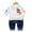 B 01, variant on XBASW Toddler Baby Boys Sweatsuit Set Kids Long Sleeve Pullover Hoodie Sweatshirt + Denim Pants Spring Autumn Outfit 18M-6Y