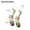 thumbnail image 2 of Xecao Dutch Windmill Pattern Adult Stockings with Color-Block Design and 3D Print, Breathable Comfortable Hosiery for Daily Wear and Sports, 2 of 6