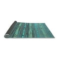 thumbnail image 2 of Ahgly Company Indoor Round Southwestern Light Blue Country Area Rugs, 4' Round, 2 of 4
