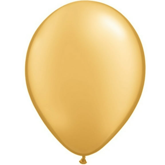 5" Partymate Latex Balloons Radiant Gold 50ct Made In USA