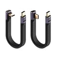 thumbnail image 1 of Cable USB C Leehitech corto de 90 grados y 13 cm para iPhone 15, 1 of 9