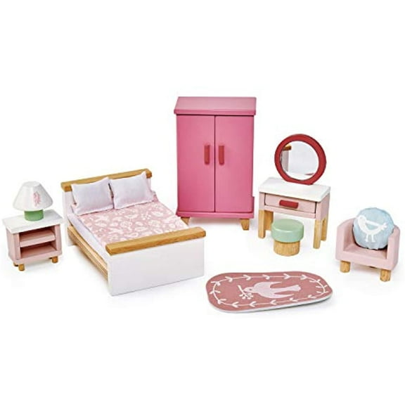 Tender Leaf Toys Dovetail Dollhouse Accessories Detailed Ultra Stylish Wooden Furniture Sets and Room Decor (TL8152)