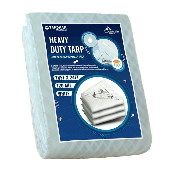Tandhan Ecopaulin Star 18 x 24', 5 mil Thickness Heavy Duty Tarp