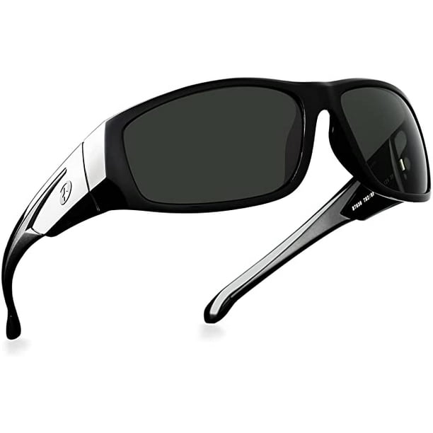BNUS Sunglasses for Men, Polarized glass lens, Color Mirrored Scratch