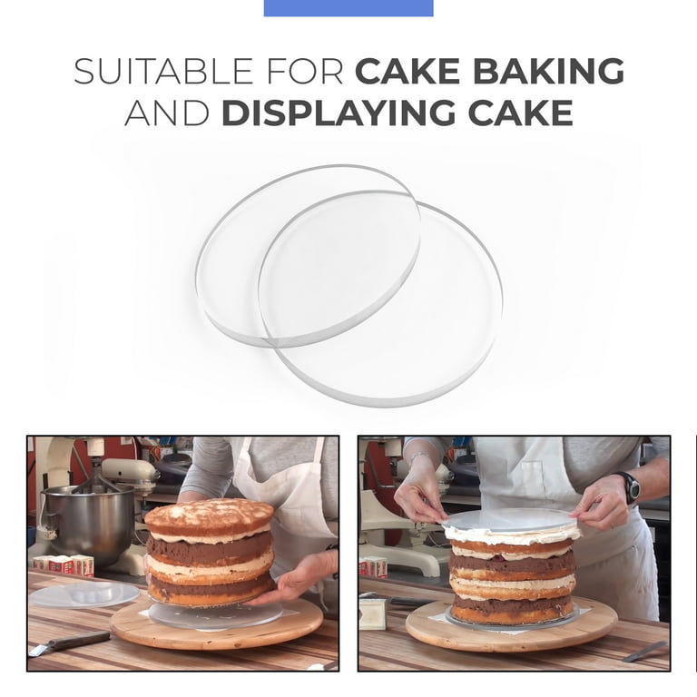 Acrylic Cake Disk  Flat cake top, Cake, Flat cakes