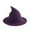 Purple, variant on VONCOS Female Witch Hat in Orange - Adjustable, Foldable Cotton Wool Blended for Stylish Daily Wear of Females