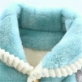 thumbnail image 5 of Ruyang Gilrs Boys Long Sleeve Pajamas Set Winter Thick Warm Pajama Soft Fleece Homewear Button Down Pjs Top with Pants, 5 of 6