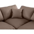 thumbnail image 4 of Meridian Furniture Comfy Brown Faux Leather Modular Sectional, 4 of 9