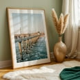 thumbnail image 5 of HB Pier 01 - Huntington Beach California Photography Oak Framed Wall Art Print 24 x 36 inches, 5 of 59