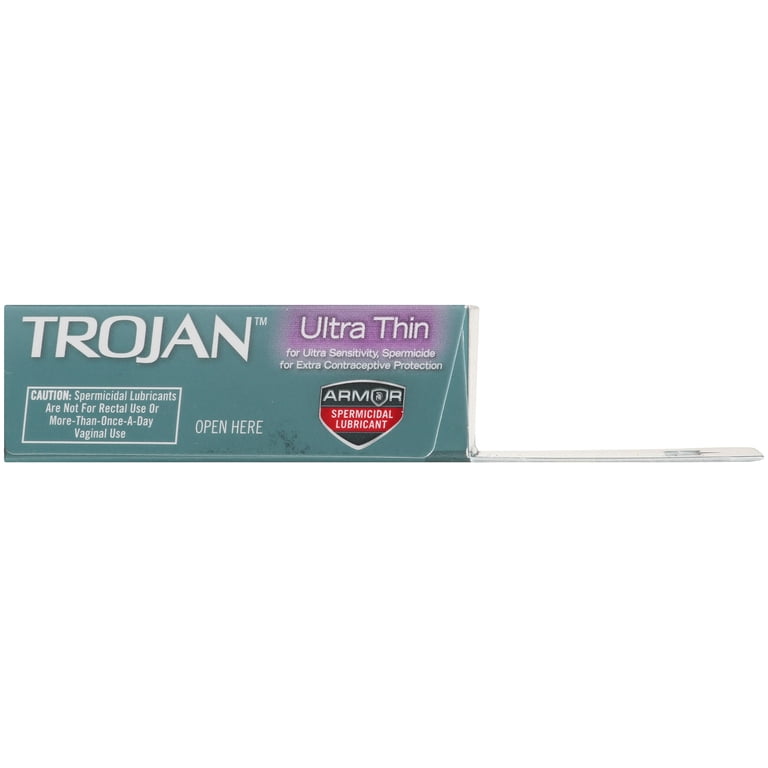 trojan ultra thin spermicidal lubricant condoms review Trojan ENZ Classic Reservoir End Latex Condoms with Spermicidal Lubricant,  12 ct