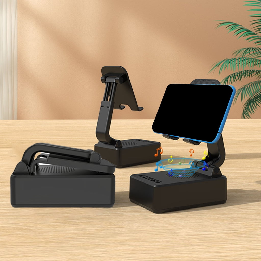 WINDLAND Foldable Phone Stand Speaker Surround Sound Rotation Stable Base for Phones Video Watch Home Outdoor Travel