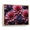 thumbnail image 2 of Designart "Majestic Dahlia in Pink I" Floral Floater Framed Wall Art Living Room, 2 of 7