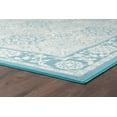 thumbnail image 5 of Traditional Area Rug (3-Piece Rug Set: (5' x 7', 20'' x 60'', 20'' x 32'')) Oriental Teal, Gray Indoor Set Easy to Clean, 5 of 10