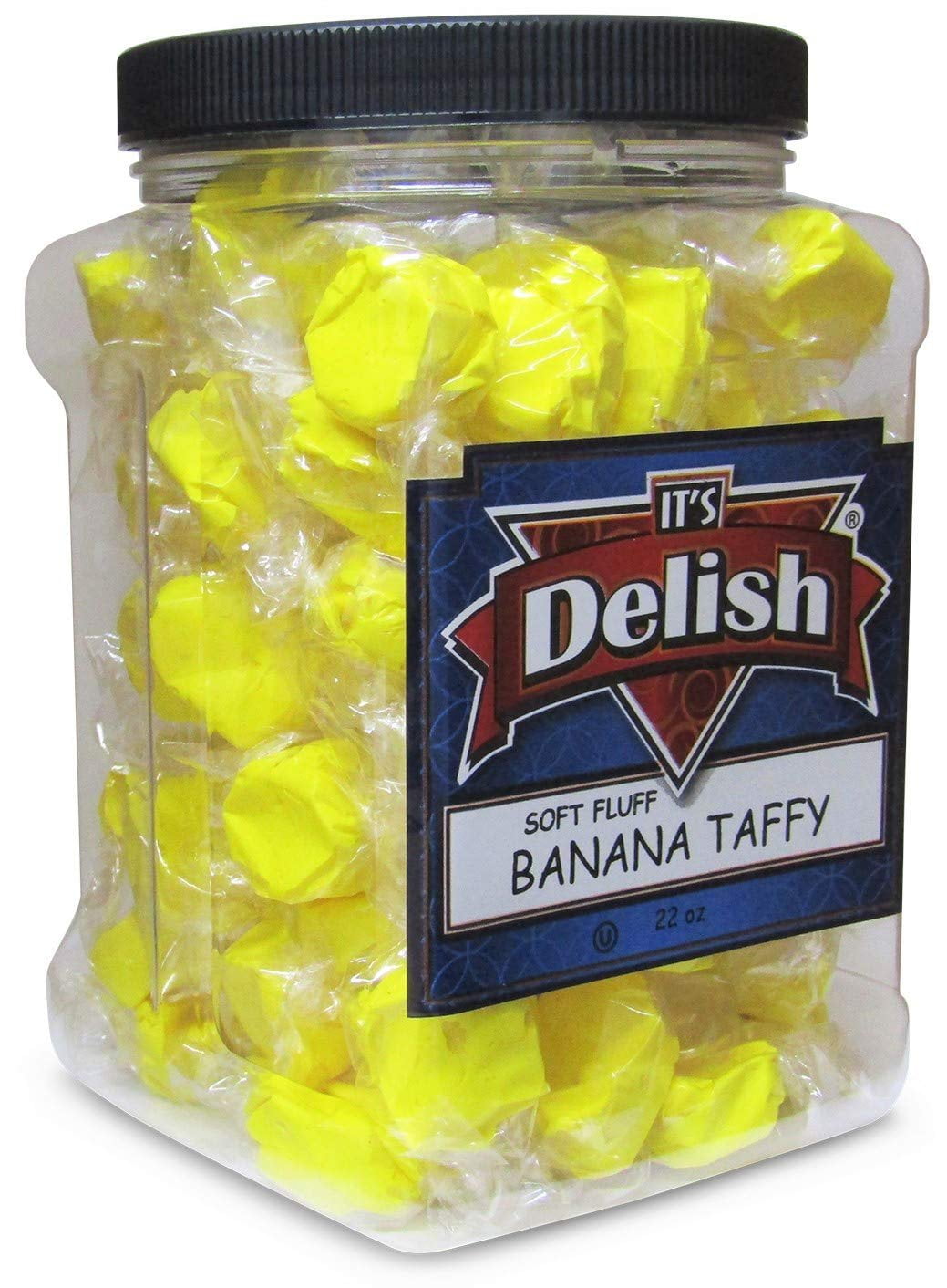 Gourmet Yellow Banana Soft Taffy Candy Chews by It's Delish Jumbo